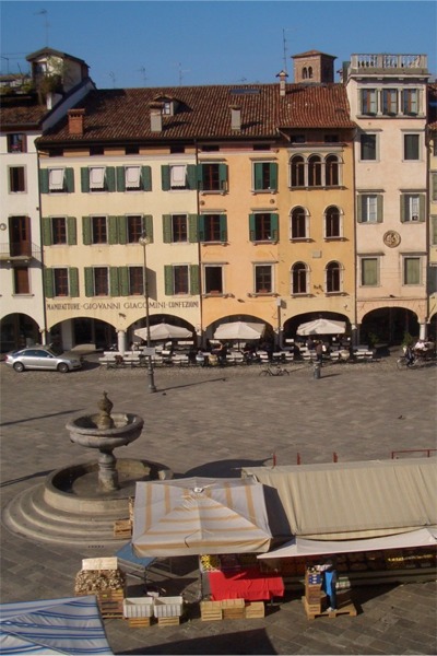 View on the square with the market