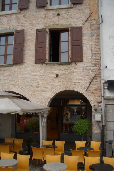 View of Casa Orgnani from San Giacomo Square